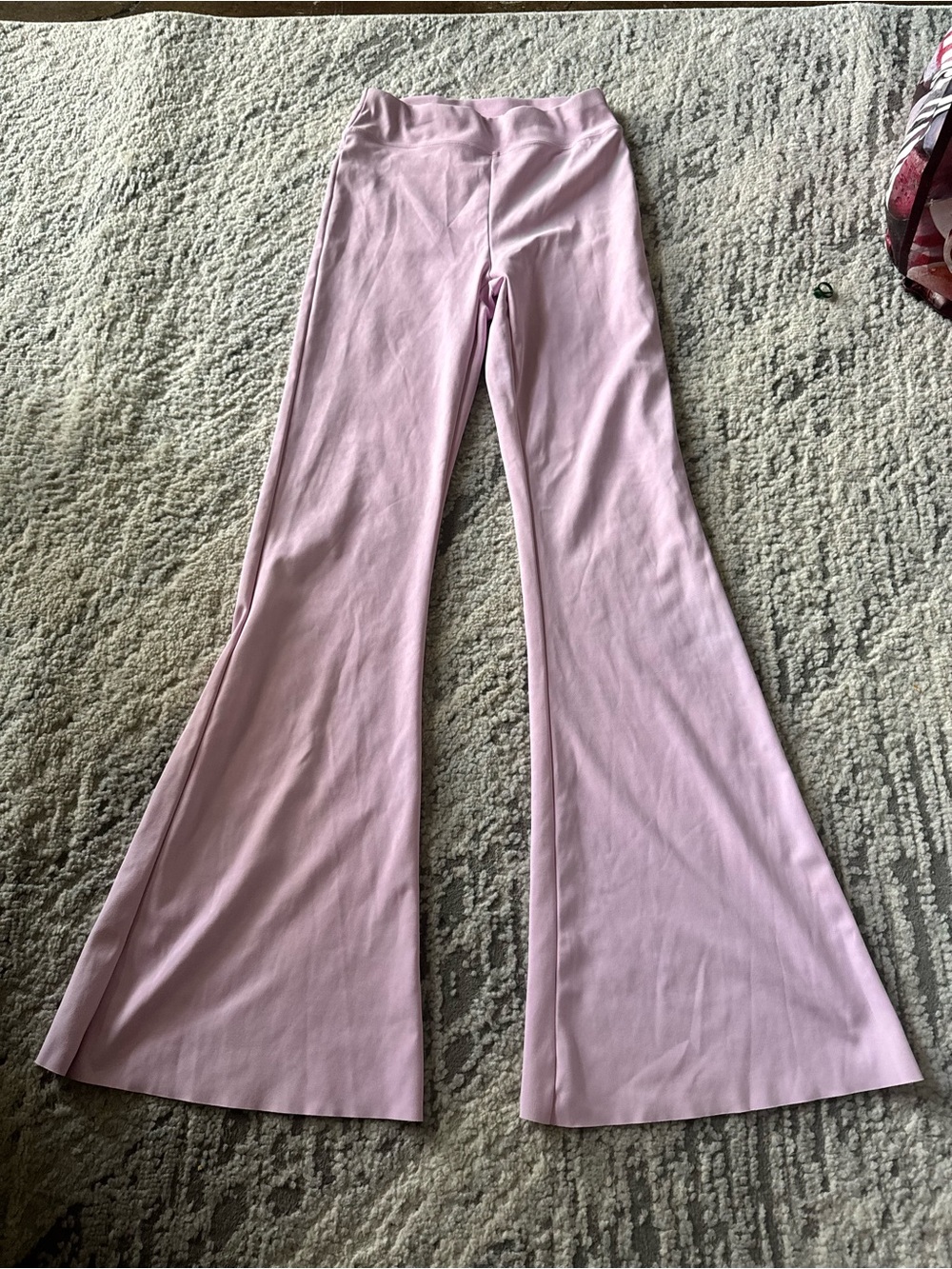 High-Rise Pink Flare Pants